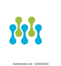diseño moderno del logotipo molécula