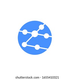 molecule logo design modern template