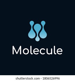 MOLECULE LOGO DESIGN UNIQUE MODERN