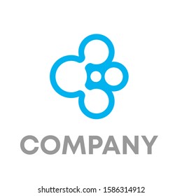 molecule logo icon design template sign
