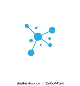 Molecule logo icon illustration vector template