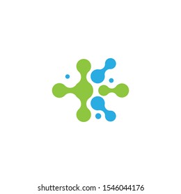Molecule logo icon illustration vector template