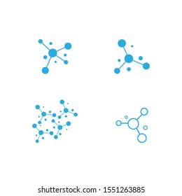 Molecule logo icon illustration vector template