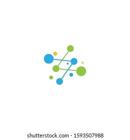 Molecule logo icon illustration vector template