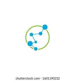 Molecule logo icon illustration vector template