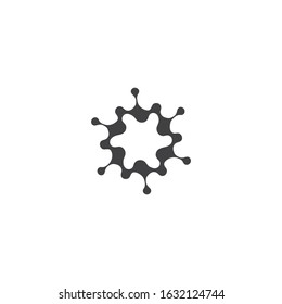Molecule logo icon illustration vector template