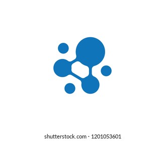 molecule logo icon vector design