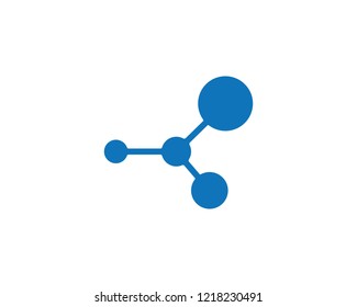molecule logo icon vector design