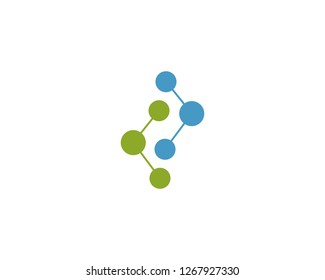 molecule logo icon vector design