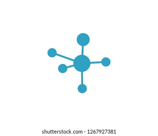 molecule logo icon vector design