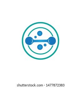 molecule logo icon vector design template