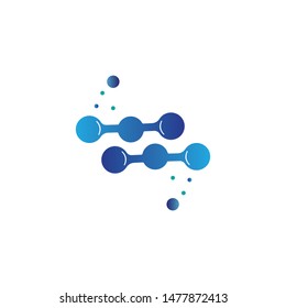 molecule logo icon vector design template