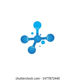 molecule logo icon vector design template