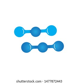 molecule logo icon vector design template