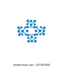molecule logo icon vector design template