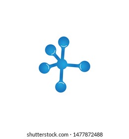 molecule logo icon vector design template