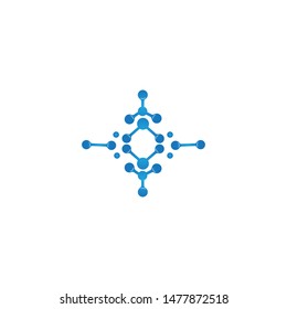 molecule logo icon vector design template