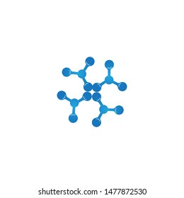 molecule logo icon vector design template