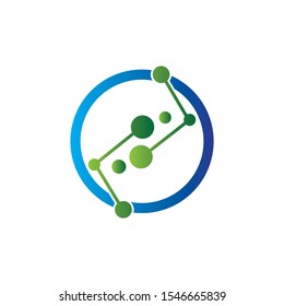 molecule logo icon vector design template