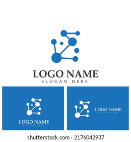 molecule logo icon vector design