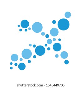 Molecule logo icon vector image