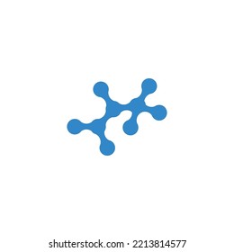 Logo des Moleküls Vektor-Vorlage