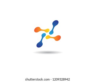 Molecule logo illustration
