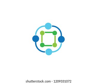 Molecule logo illustration