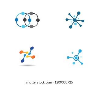 Molecule logo illustration