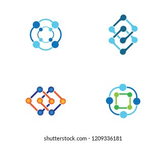 Molecule logo illustration