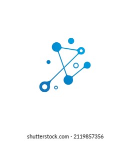 Molecule logo illustration vector template