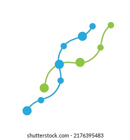 Vektorgrafik-Vorlage für das Logo von Molecule