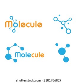 Vektorgrafik-Vorlage für das Logo von Molecule