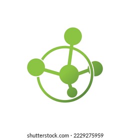 Vektorgrafik-Vorlage für das Logo von Molecule