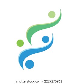 Molecule logo illustration vector template