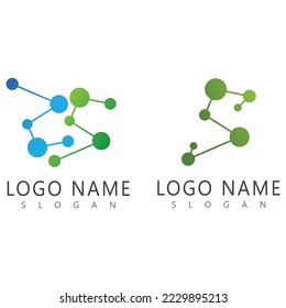 Vektorgrafik-Vorlage für das Logo von Molecule