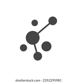 Plantilla vectorial de ilustración de logotipo molécula