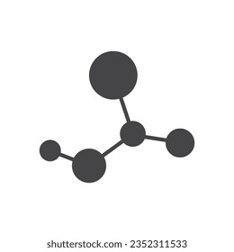 Molecule logo illustration vector template