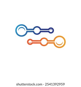 Molecule logo illustration vector template