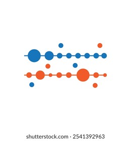 Molecule logo illustration vector template