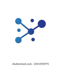 Vektorvorlage für Molekularbild-Logo