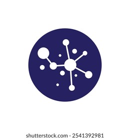 Molecule logo illustration vector template