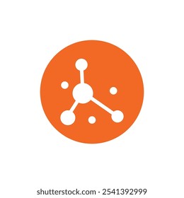 Molecule logo illustration vector template