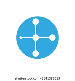 Molecule logo illustration vector template