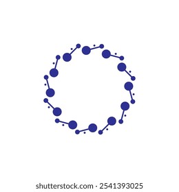 Modelo de vetor de ilustração de logotipo de molécula