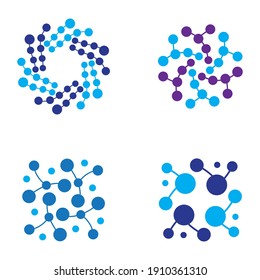 Molecule Logo Images Illustration Design