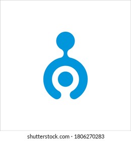 logotipo de molécula para signo de ciencia