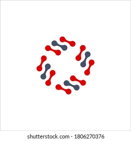 molecule logo for science sign