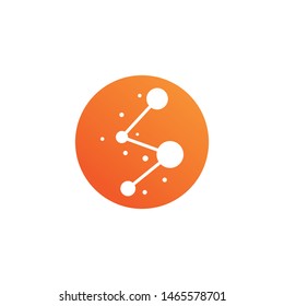 Molecule logo template vector icon