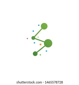 Molecule logo template vector icon